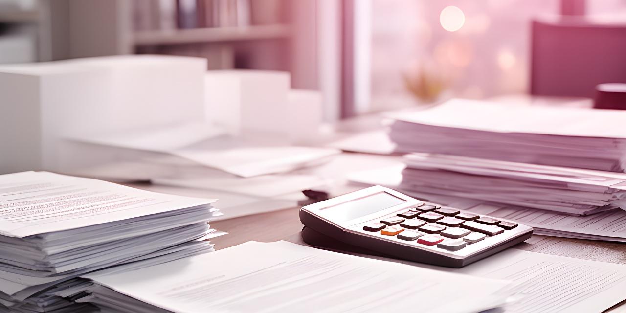 Mesa de trabajo con documentos, catálogo impreso y calculadora en una oficina luminosa